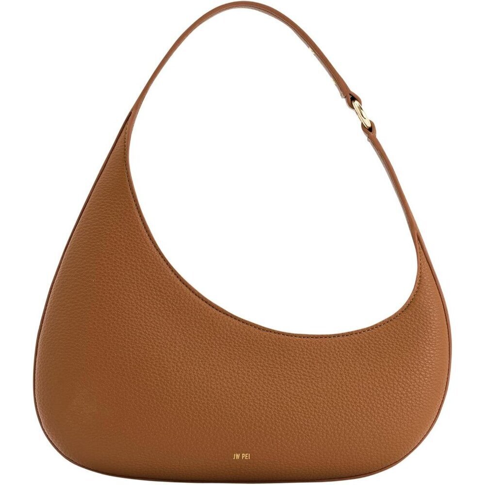 Women's Harlee Shoulder Bag Brown Faux Leather Everyday Handbag